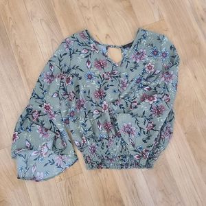 Green floral Blouse